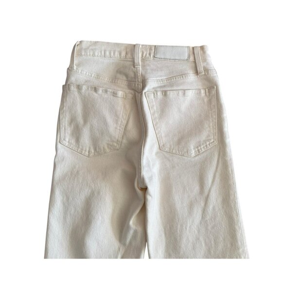 Re/Done 70s Stove Pipe High Rise Straight Leg Jeans Vintage White Women's Sz 24 - Picture 10 of 13